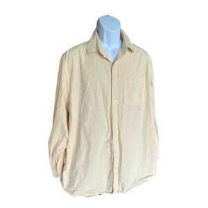 Mens Old Navy Long Sleeve Pinstripe Button Front Casual Shirt - Sz XL